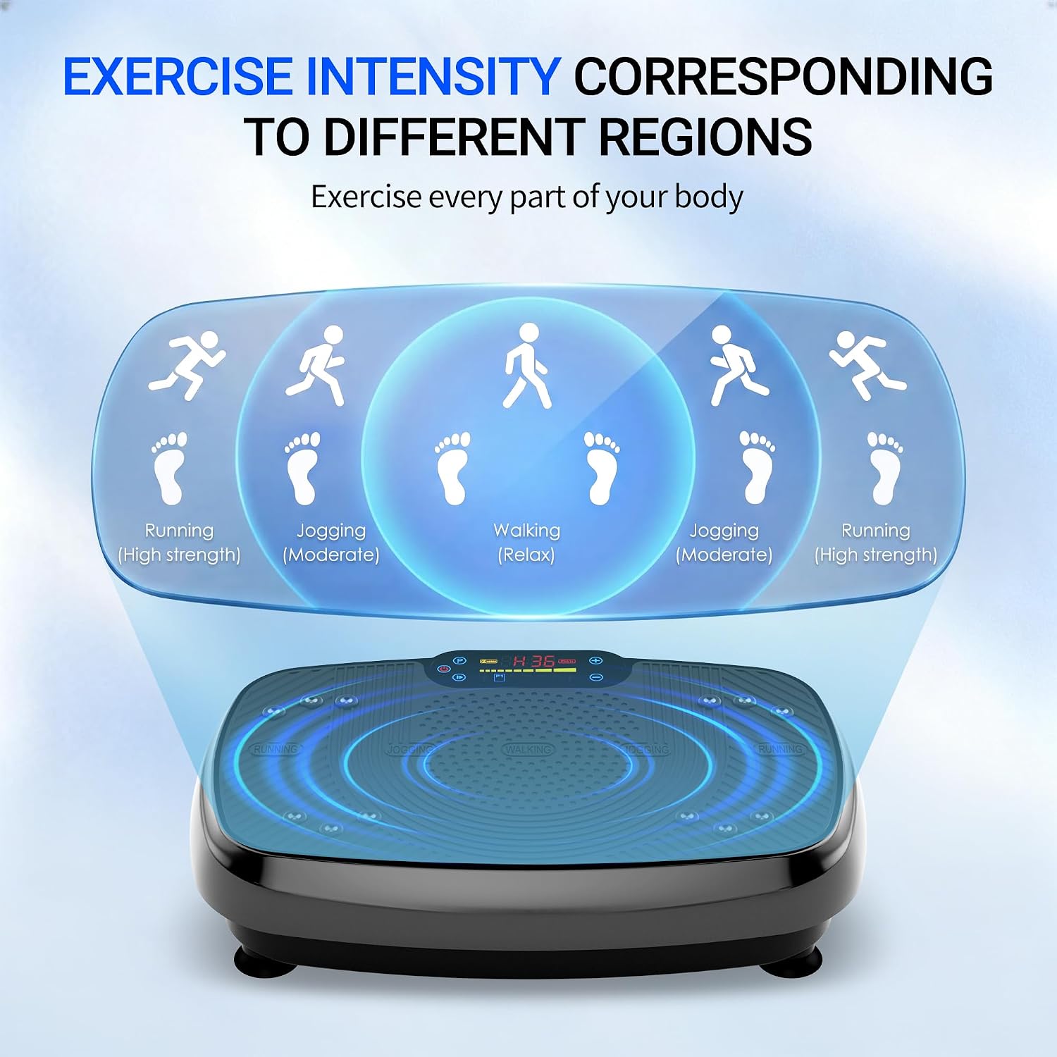 Homesy Vibration Plate Modos de Entrenamiento